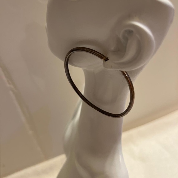 Vintage Silver Hoop Earrings - Picture 13 of 13